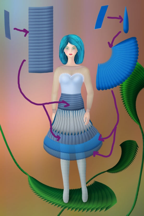 Creation of Blue Wings: Step 15